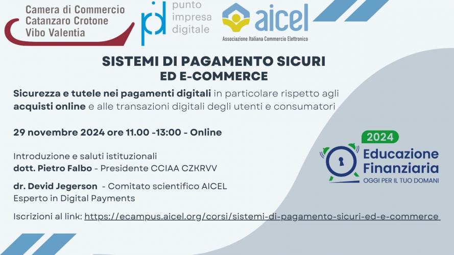 Locandina webinar educazione finanziaria