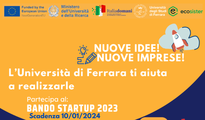 Bando Startup 2023 - Università di Ferrara